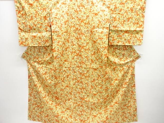 JAPANESE KIMONO / UNUSED KOMON / FLOWER 